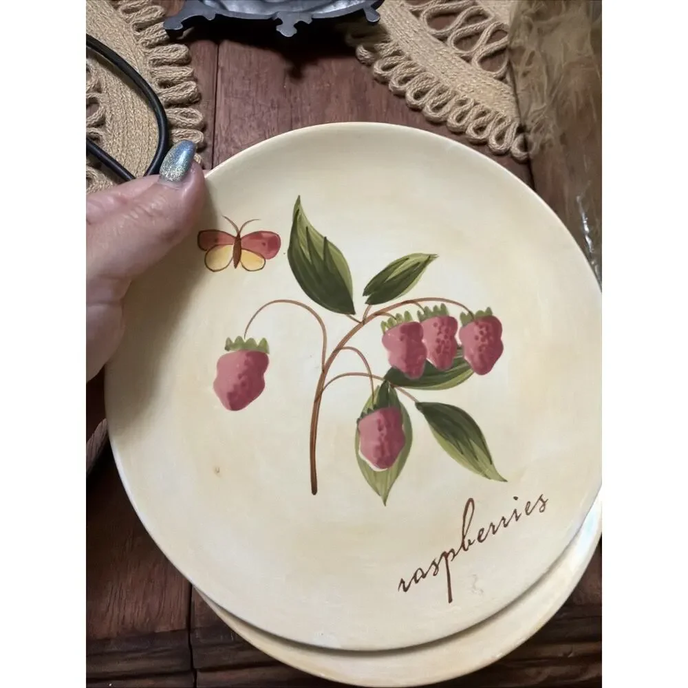 PIER 1 IMPORTS Provence Salad Fruit Plate Set Of Four